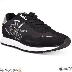 Calvin Klein Men’s Eden Sneakers
Size: 10 1/2 Color: Black/White